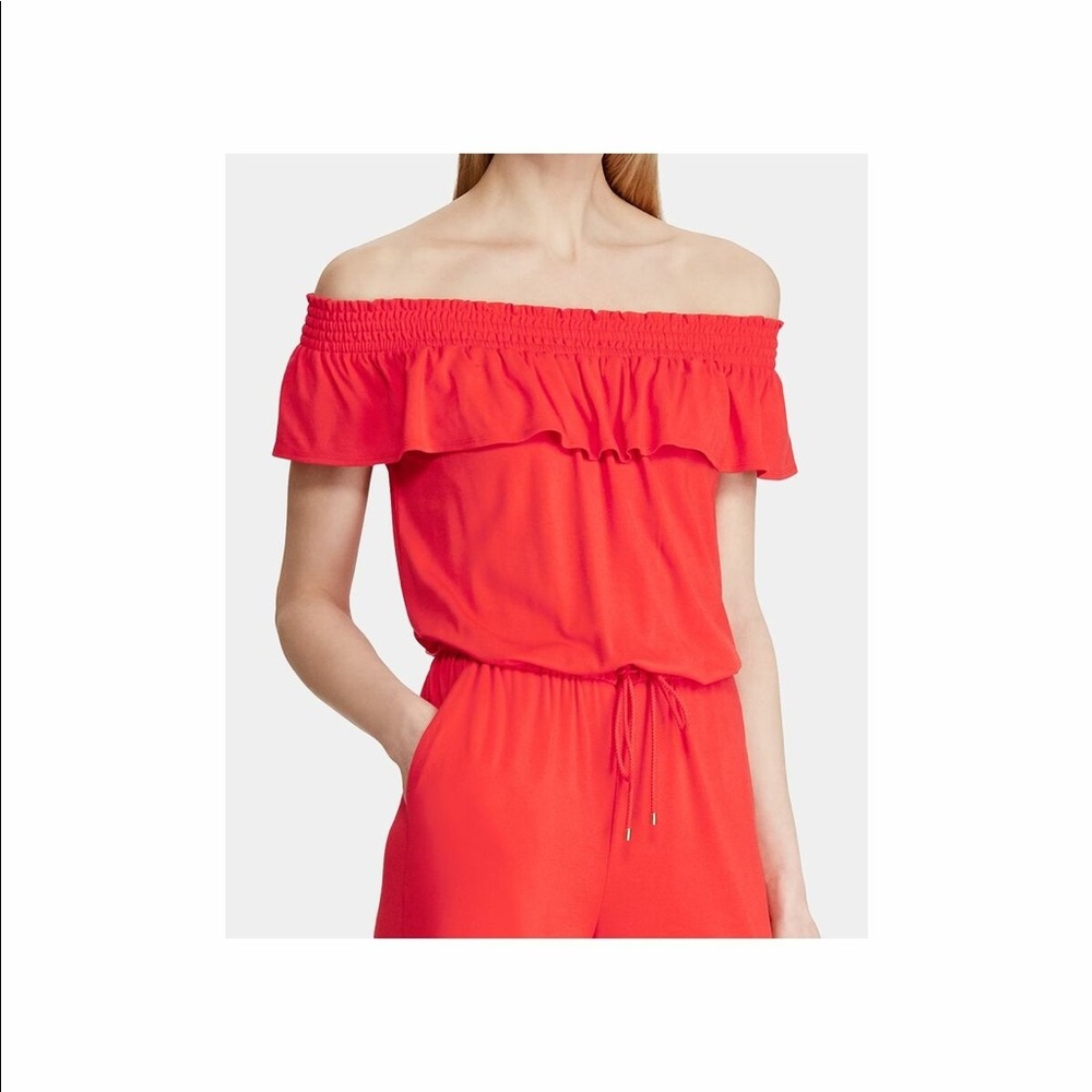 Nwt 19 cooper coral ruffle romper